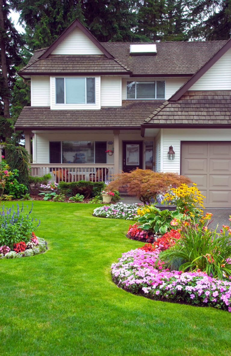 Manicured Yard and House